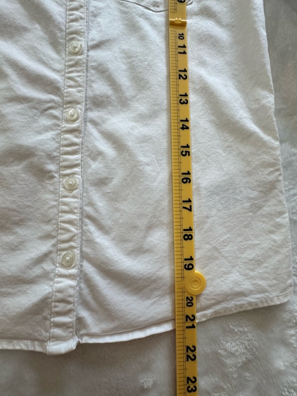 GAP Kids Girl White button down shirt blouse size XL size 12 - Picture 7 of 8